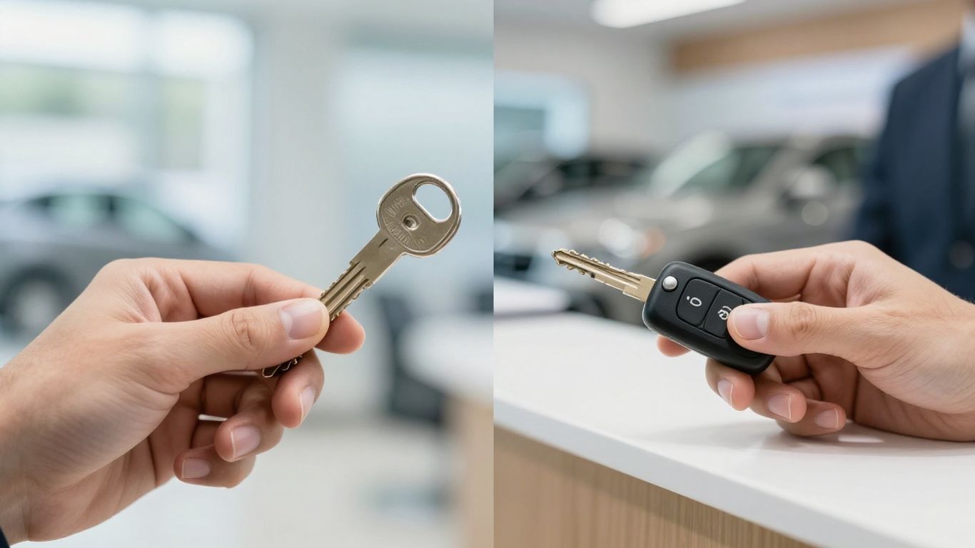 Locksmith vs. car dealer car key comparison