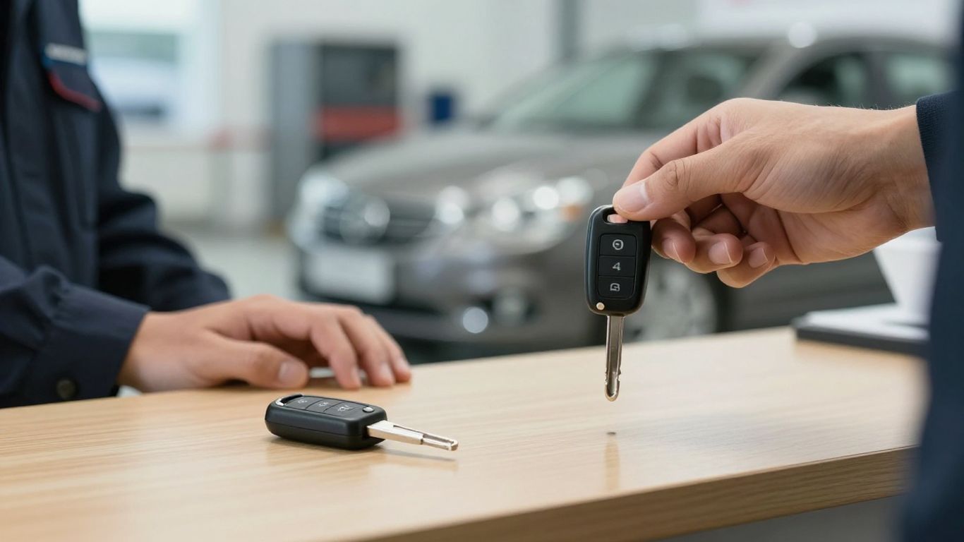 Locksmith and car dealership key replacement comparison.